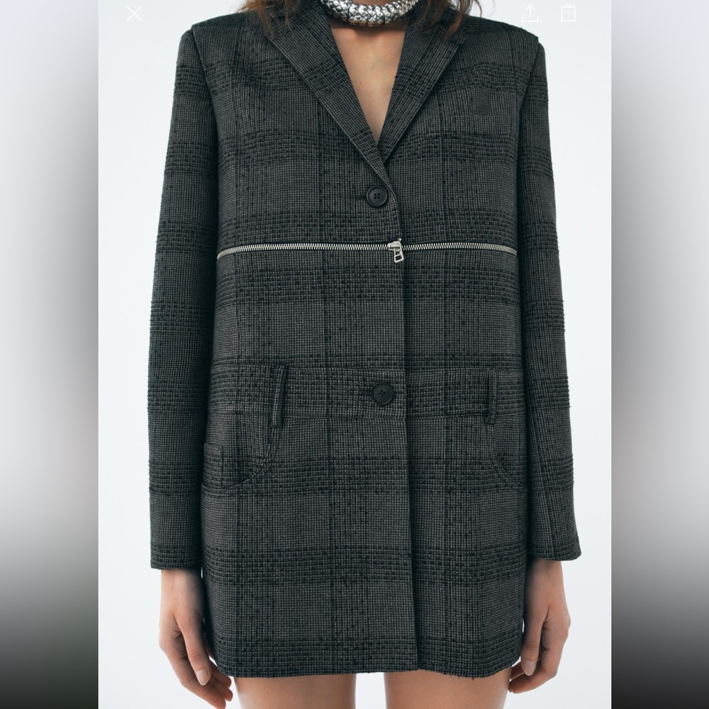 ZARA ZIPPERED BLAZER DRESS ZW COLLECTION
 WOMAN COLLECTION bloggers favorite
